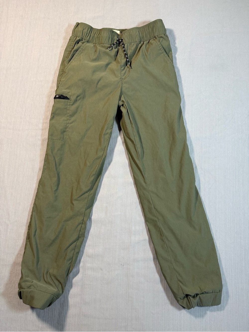 Weatherproof Olive Utility Jogger Pants for Kids